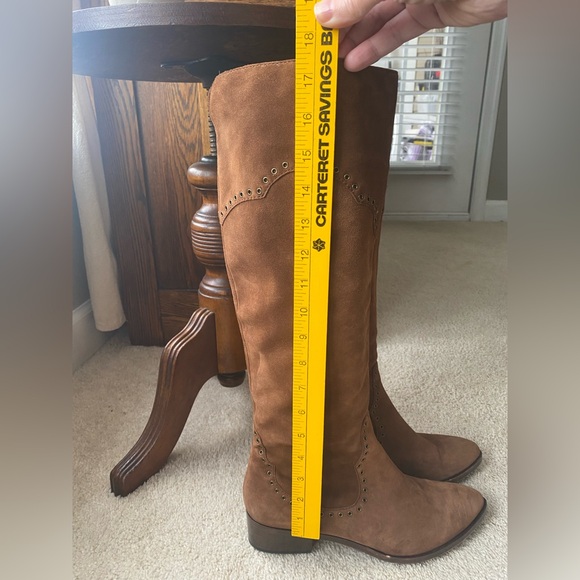 Frye Ray Grommet Brown Suede Women's Boots 9.5 NWOT - Picture 14 of 15